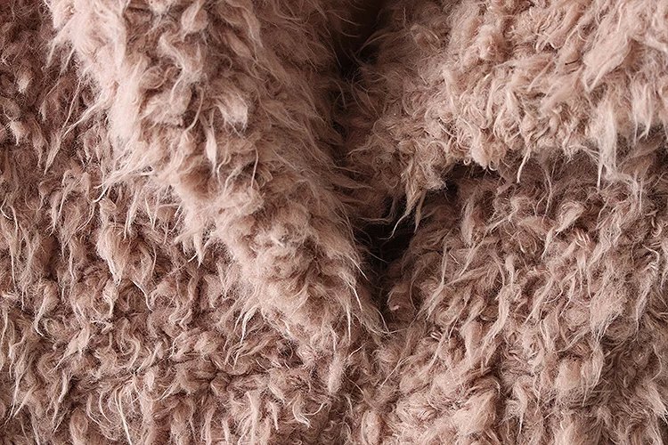 faux fur shawl pink