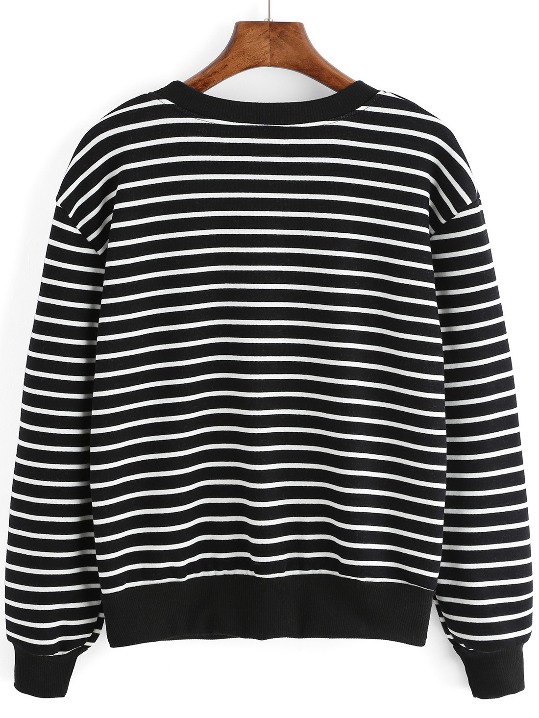 White sweatshirt with black writing Clearance