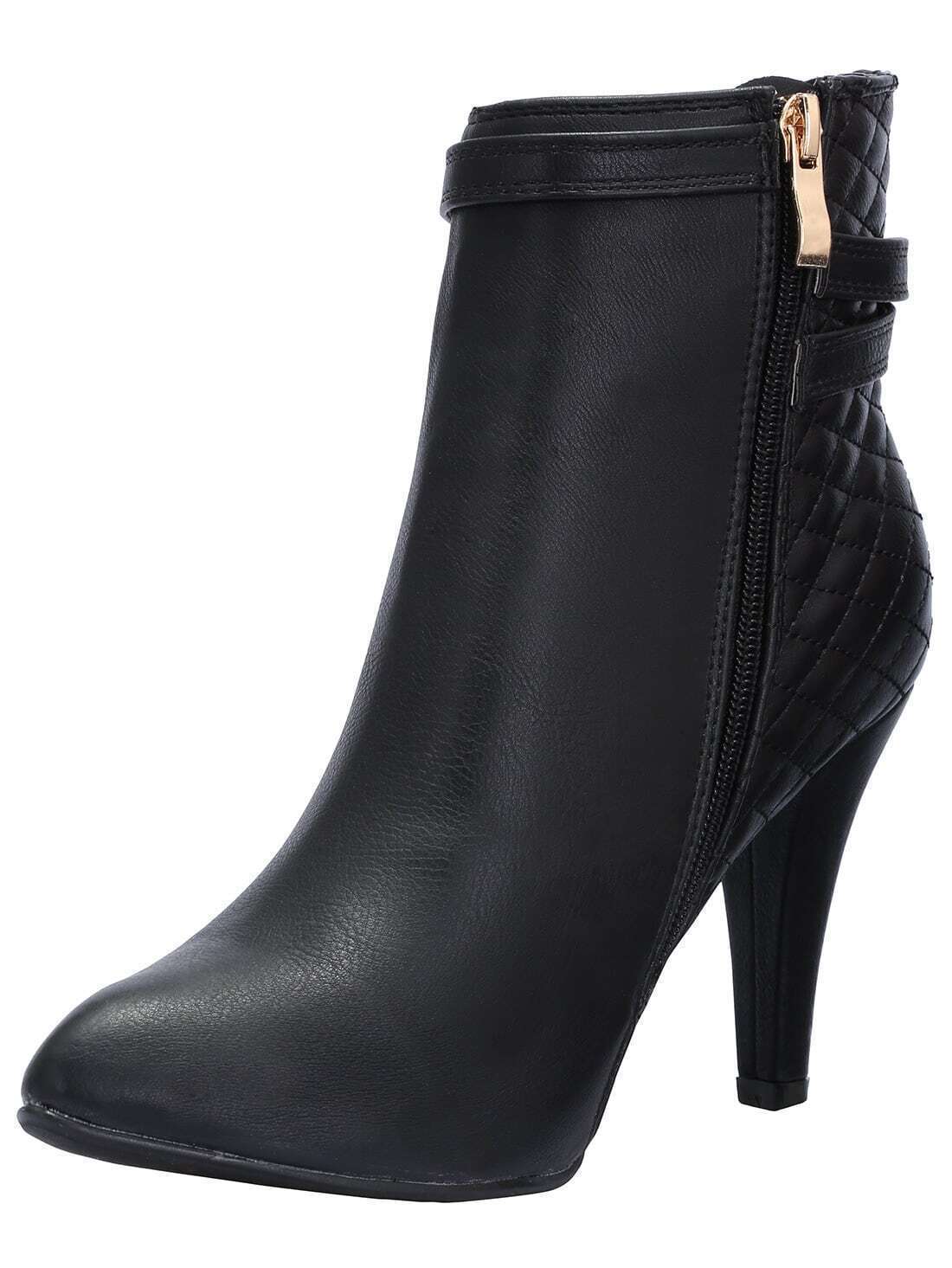 Botines punto tacón alto negroSpanish SheIn(Sheinside) Botines punto tacón alto negroSpanish SheIn(Sheinside)