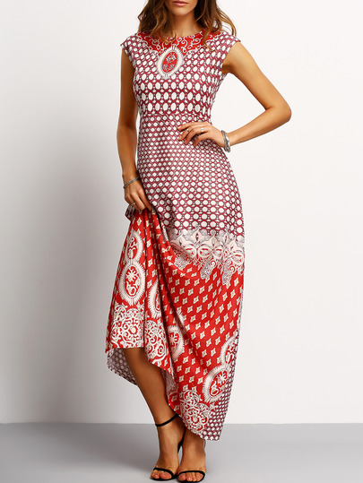 Sleeveless Tribal Print Maxi Dress Sleeveless Tribal Print Maxi Dress pictures