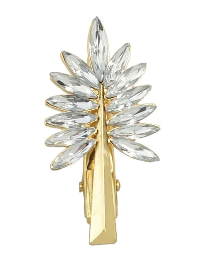 Gold Plated Rhinestone Hair Pin