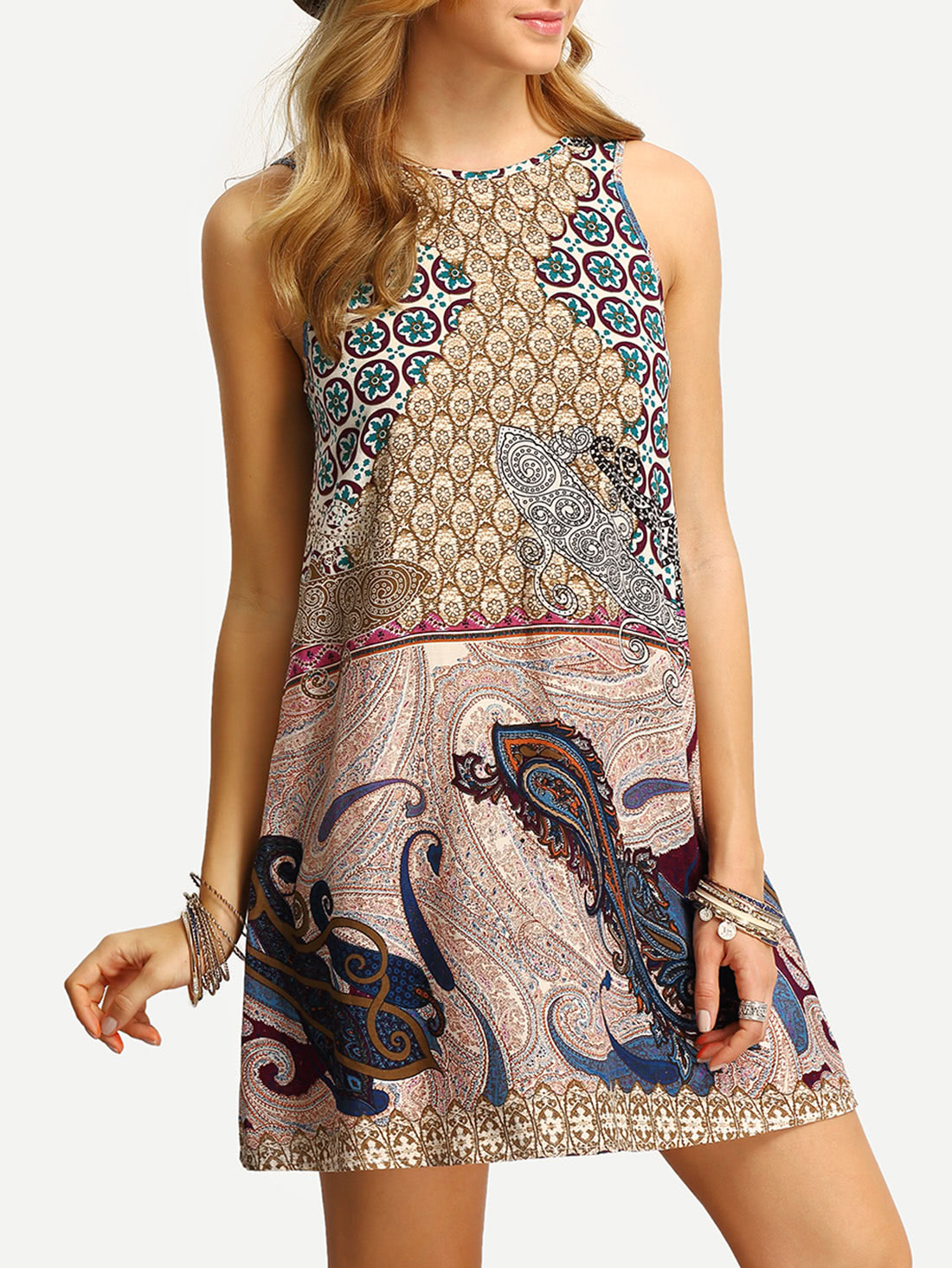 http://it.shein.com/Multicolor-Sleeveless-Vintage-Print-V-Back-Dress-p-273834-cat-1727.html