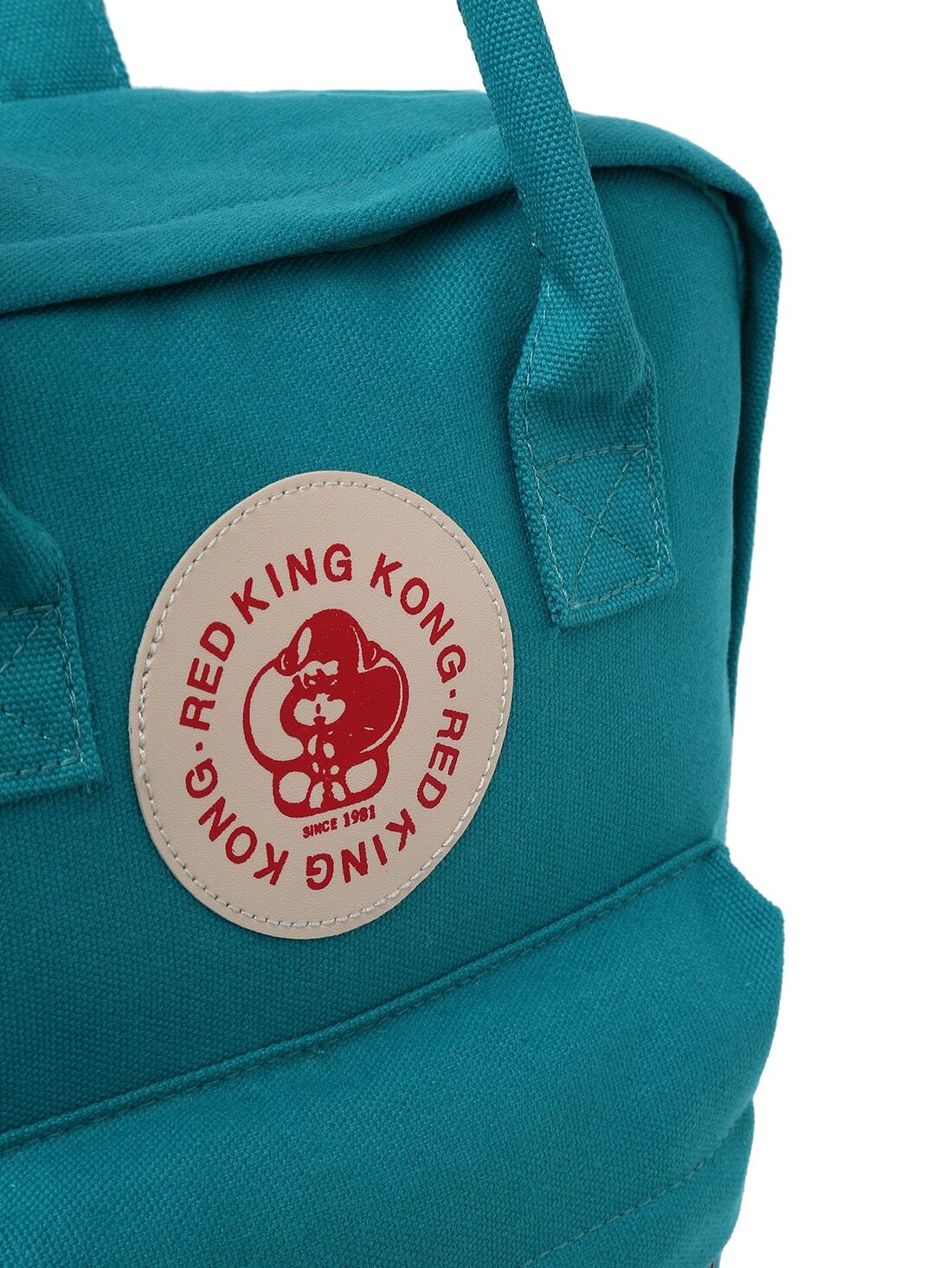 Dual Handle Rectangle Canvas Backpack Lake Green SheIn(Sheinside)