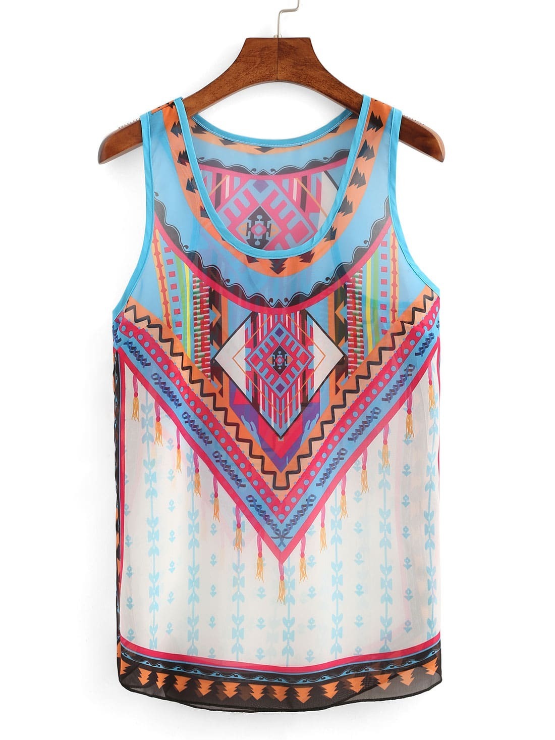 Tribal Print Tank Top