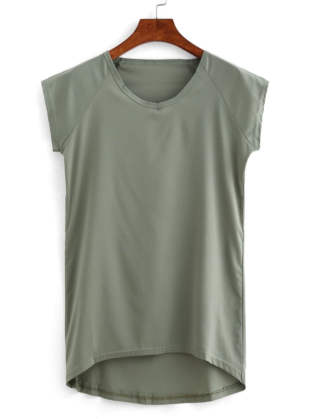 Raglan Sleeve High-Low T-shirt