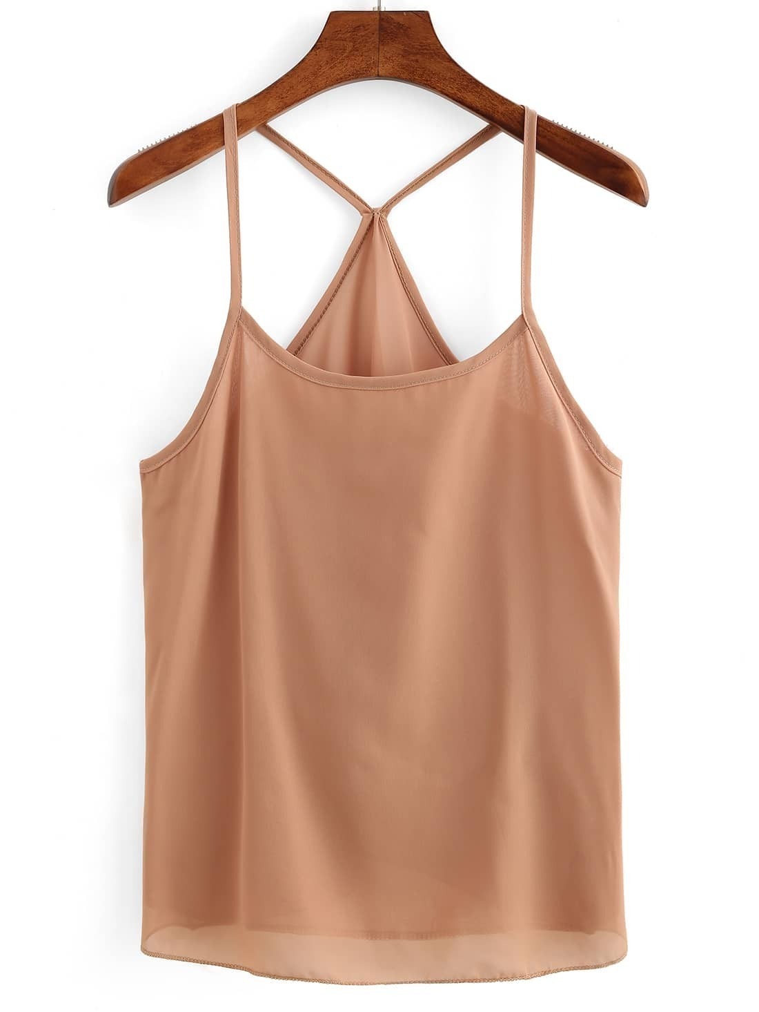 Racerback Chiffon Cami Top