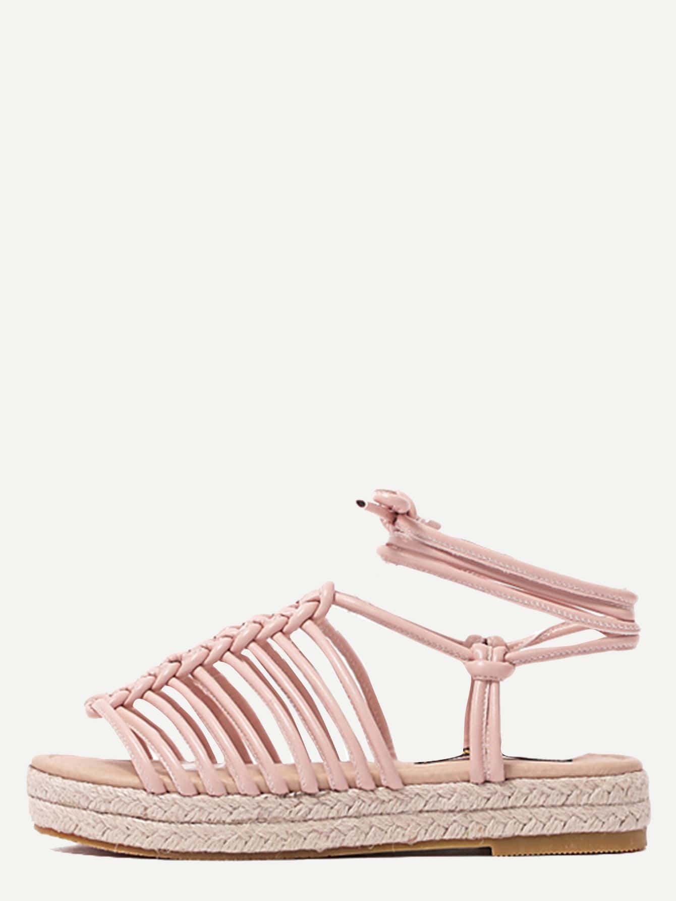 pink platform espadrille sandals
