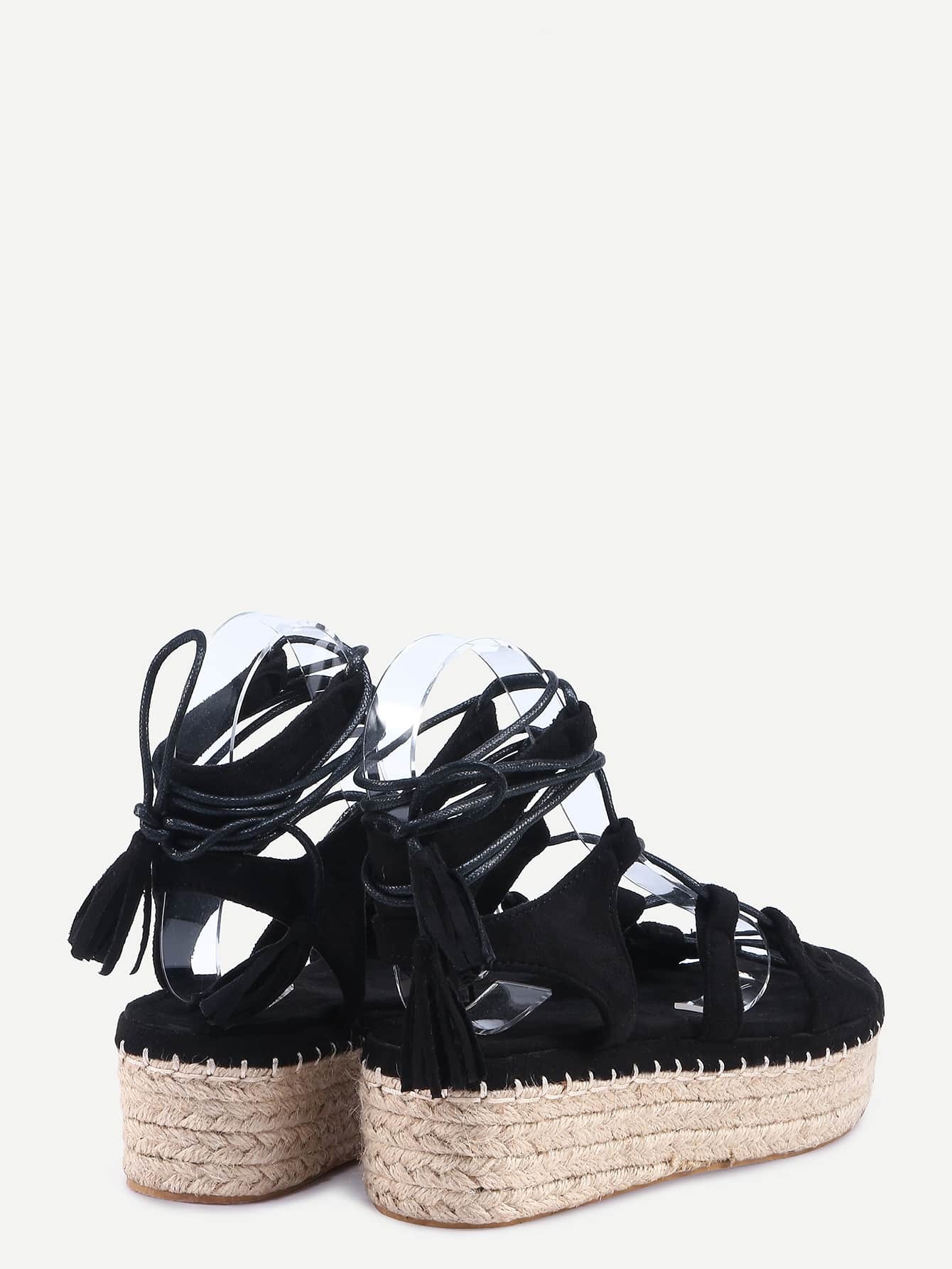espadrille wedges open toe black