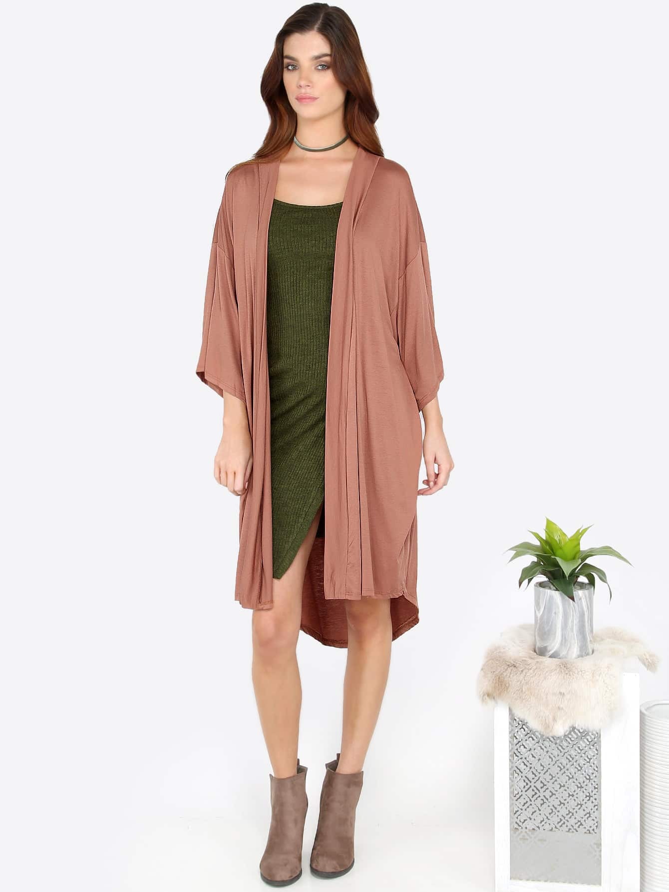asymmetrical boxy kimono mauve shein sheinside asymmetrical boxy kimono mauve shein sheinside
