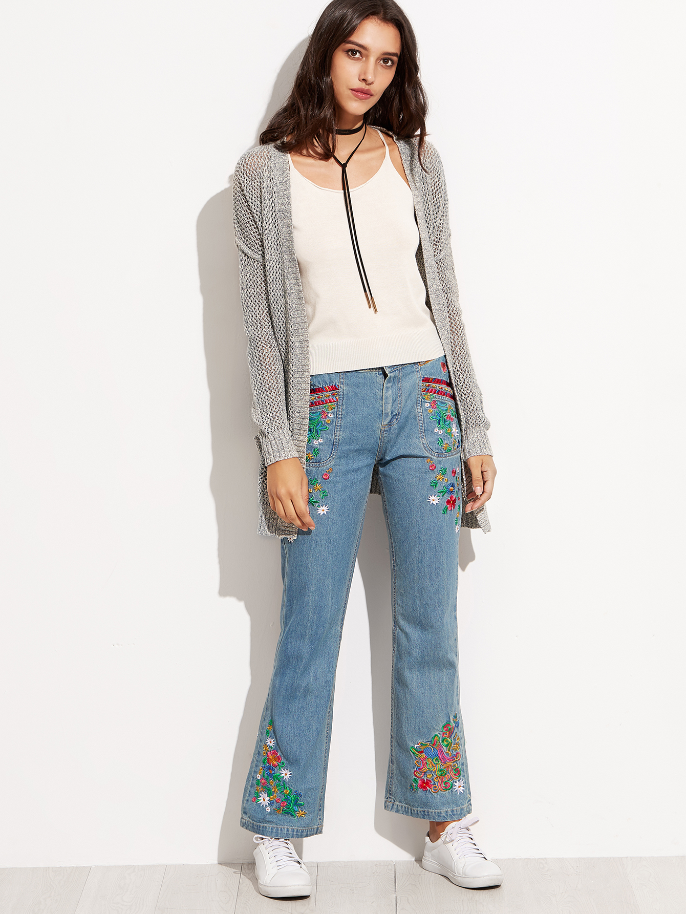 shein drop shoulder cardigan