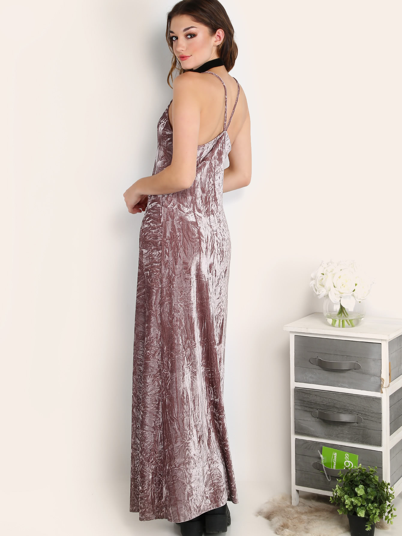 shein high slit dress