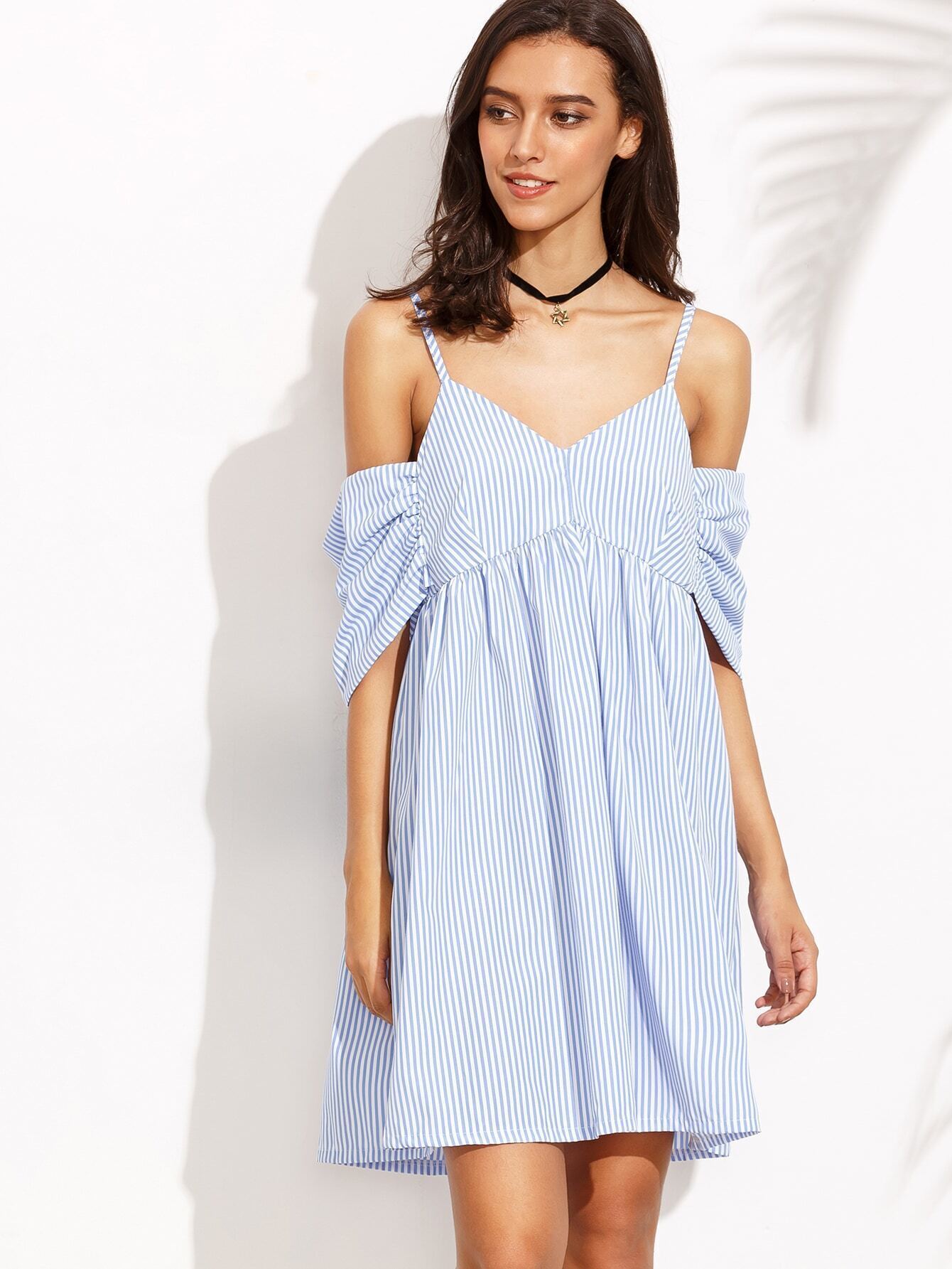 cold shoulder dress shein