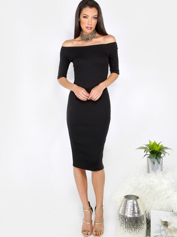 Half Shoulder Dress
