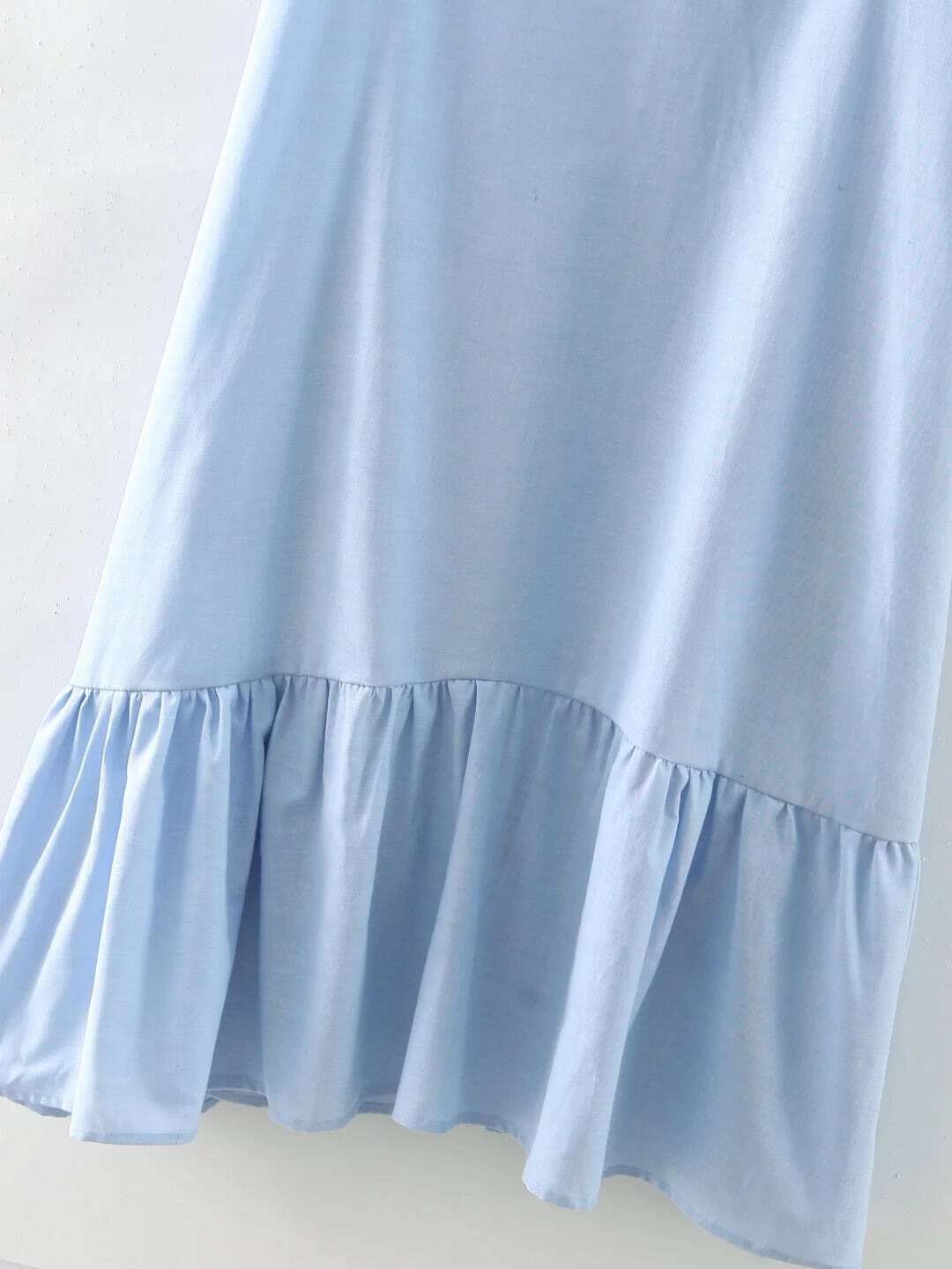 shein blue midi dress