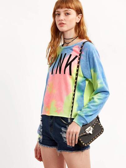 pastel multicolor sweatshirt
