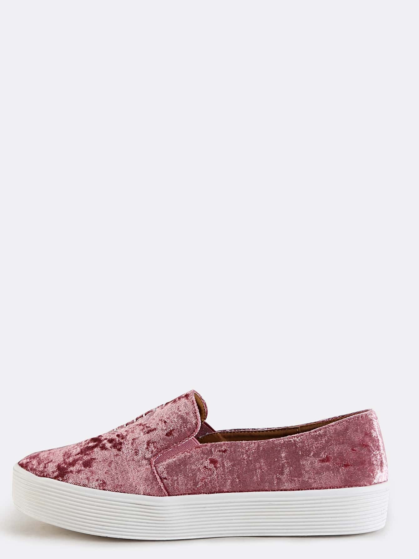 mauve slip on sneakers