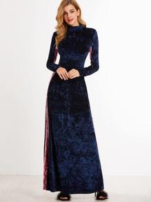Mock Neck Maxi Dress