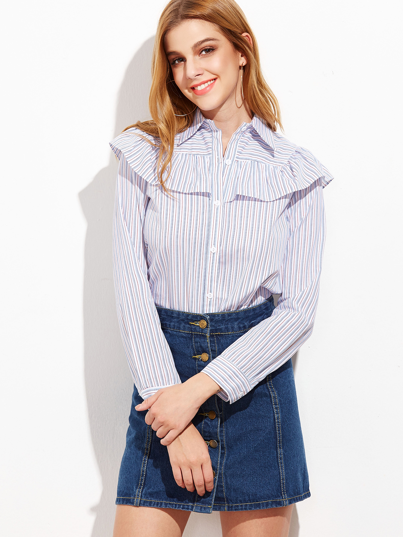 striped button ups