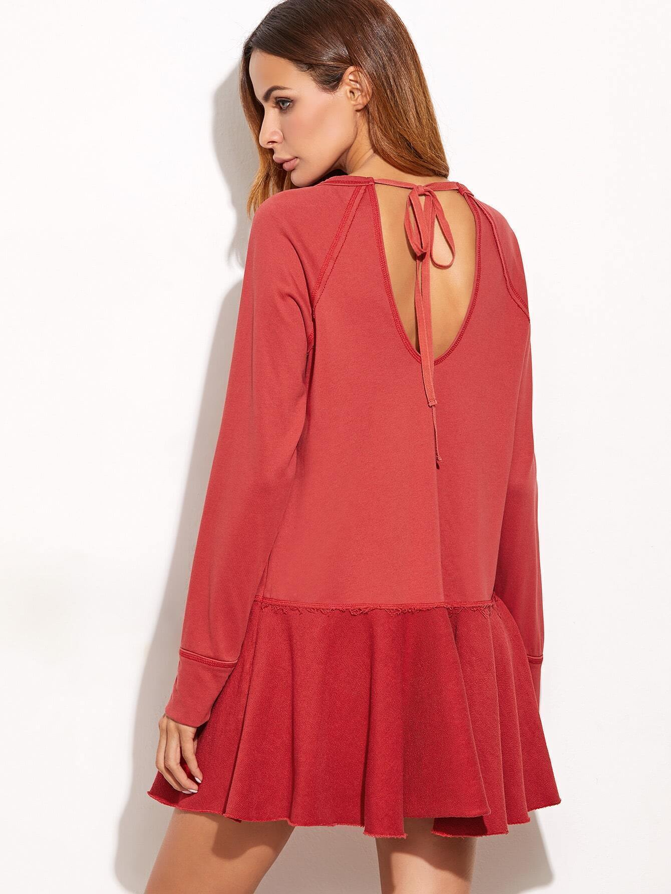 drop waist sweatshirt dress