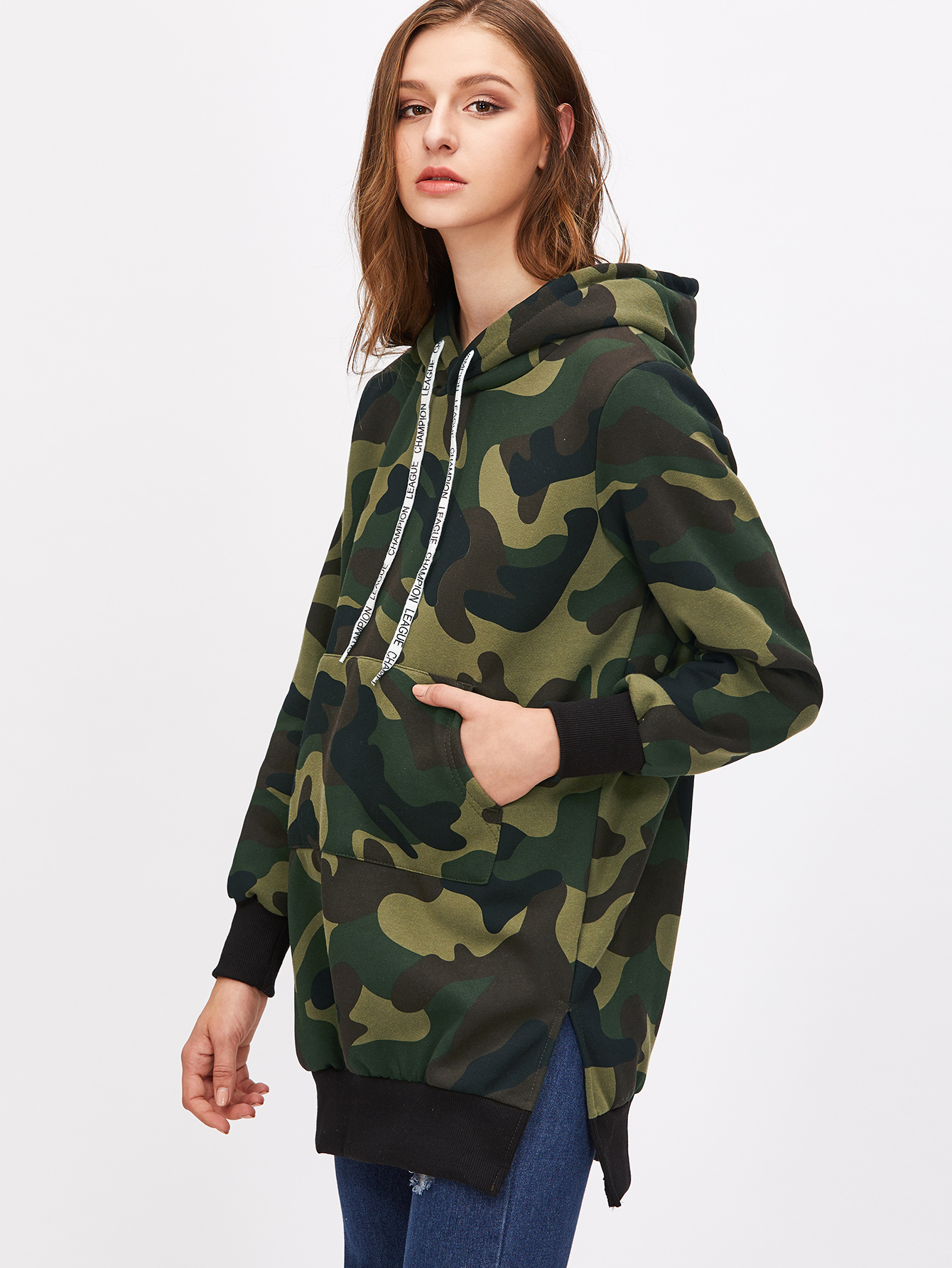 sweatshirt with side pockets