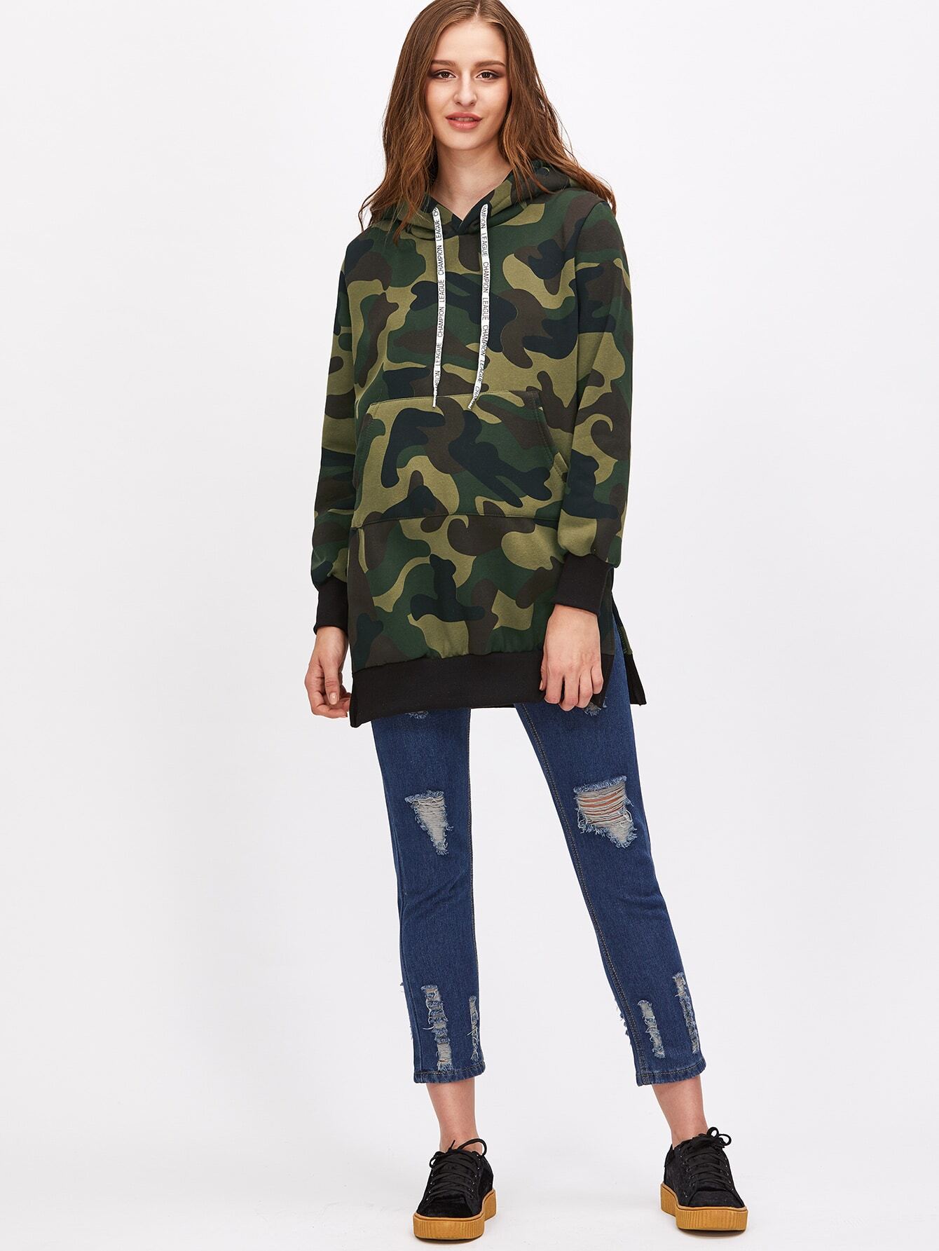sweatshirt with side pockets