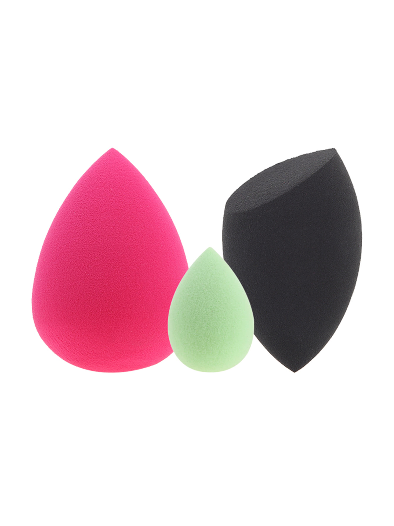 Multicolor Makeup Powder Puff Set 3PCS bob cosmetic makeup powder w puff mirror ivory white 02