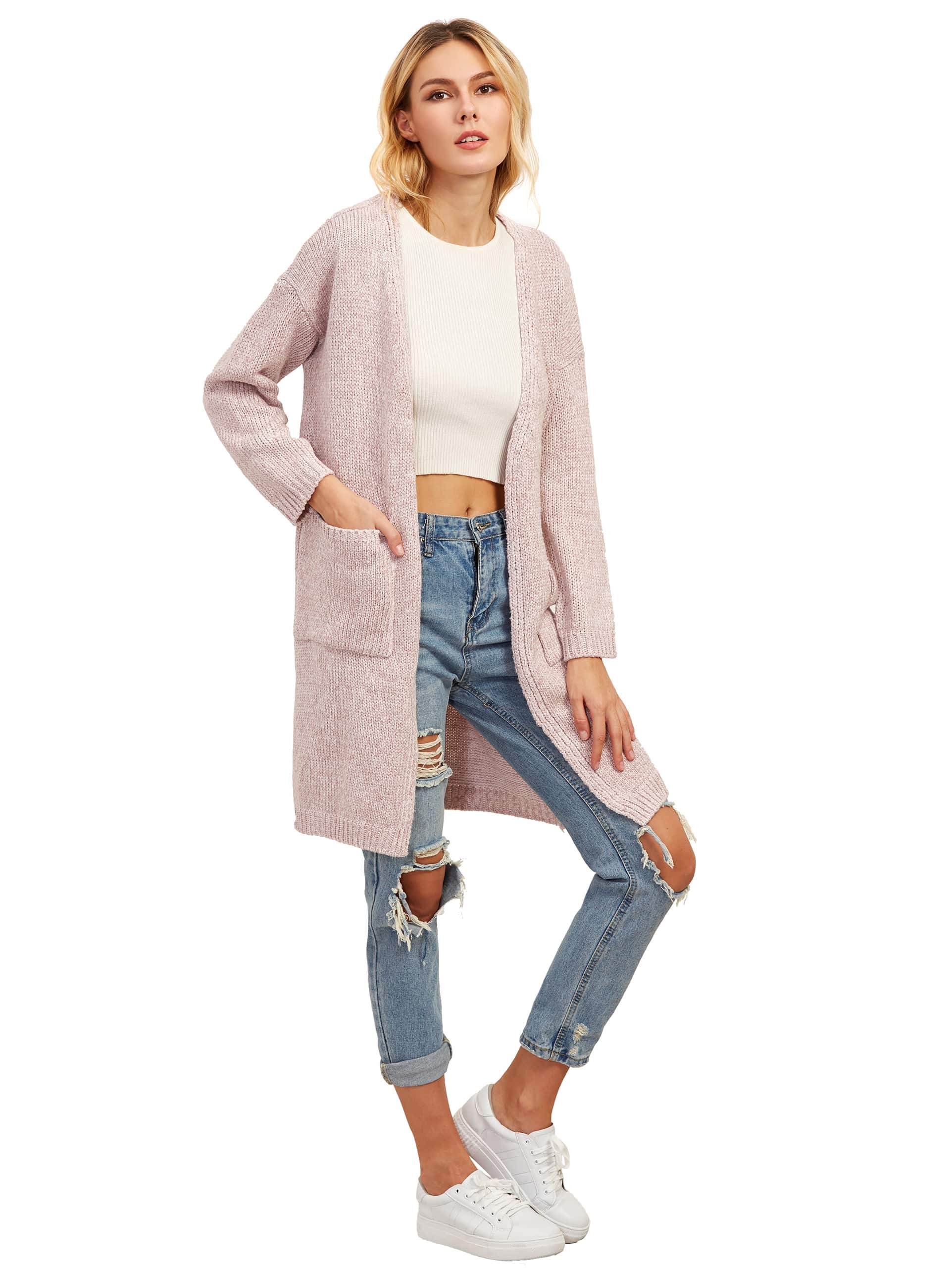 shein drop shoulder cardigan