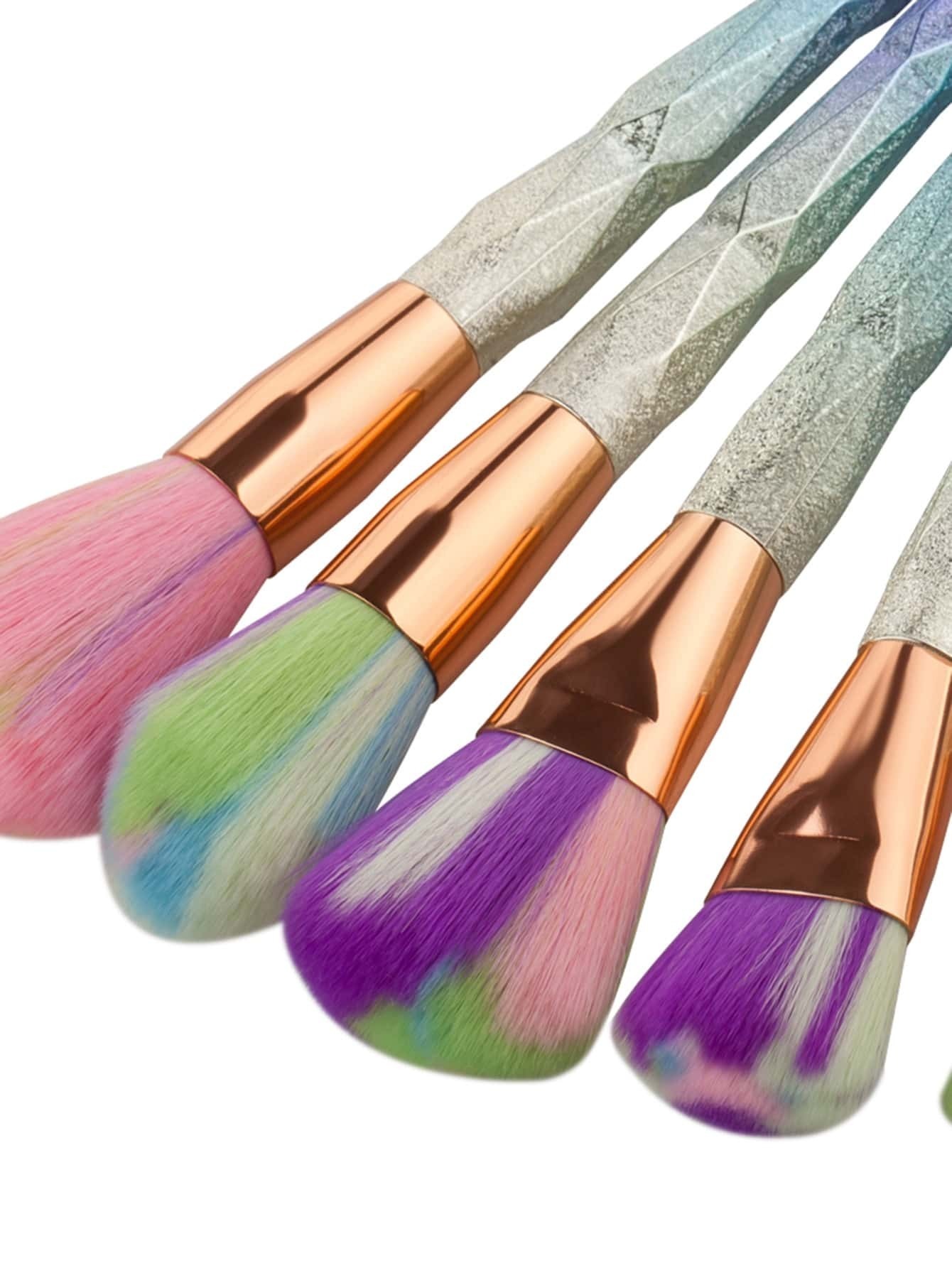 Multicolor Bristle Makeup Brush Set SheIn(Sheinside)