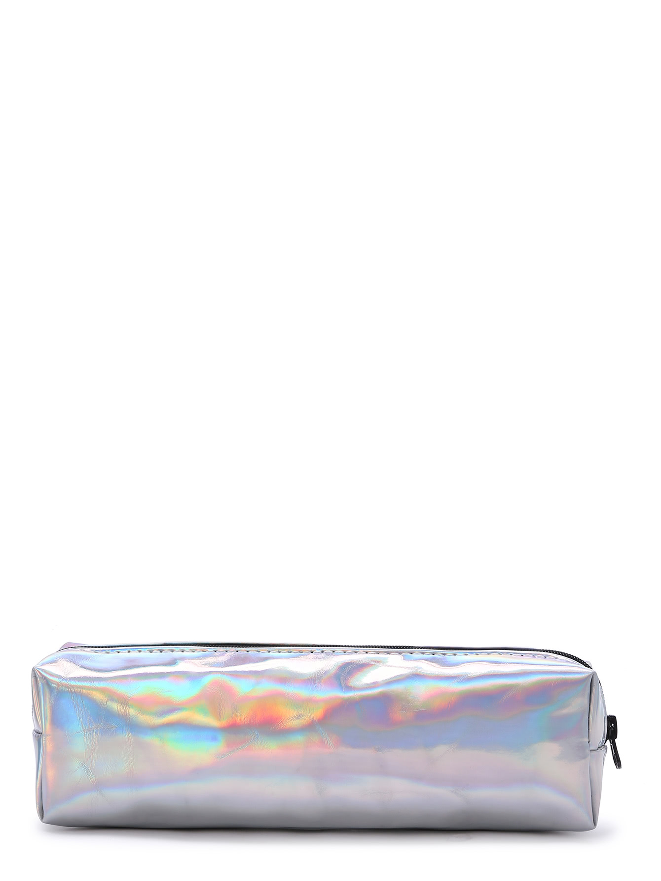 Bright Silver Makeup Case -SheIn(Sheinside)