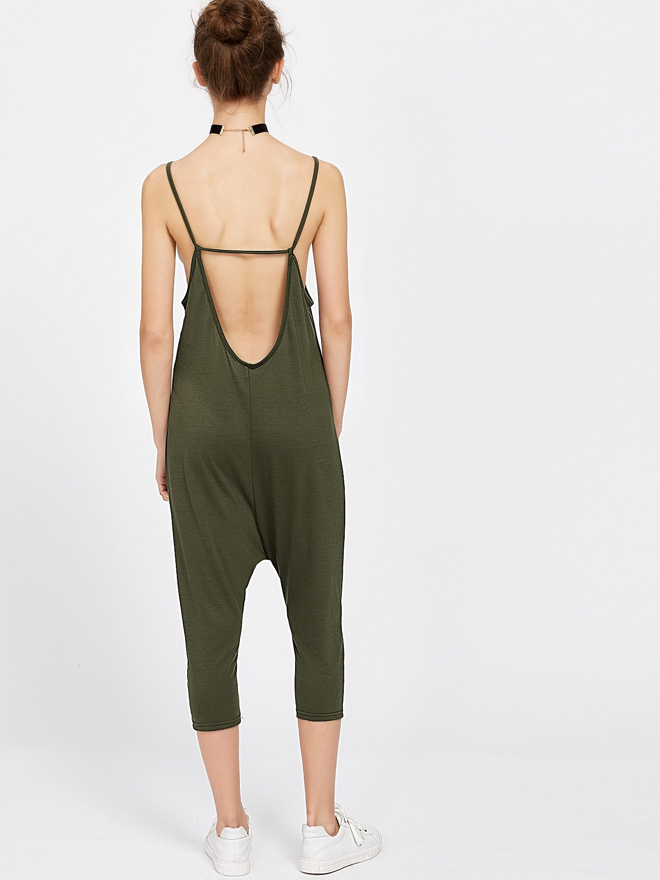 Backless Harem Jumpsuit SheIn(Sheinside)