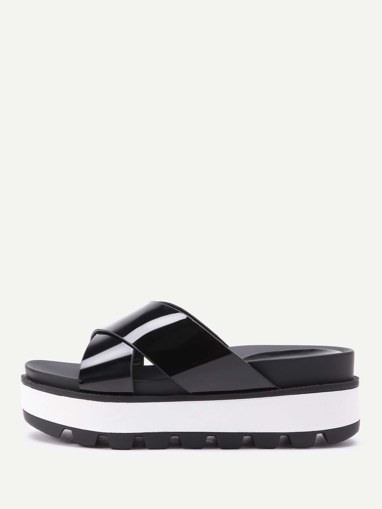 calvin klein criss cross slides