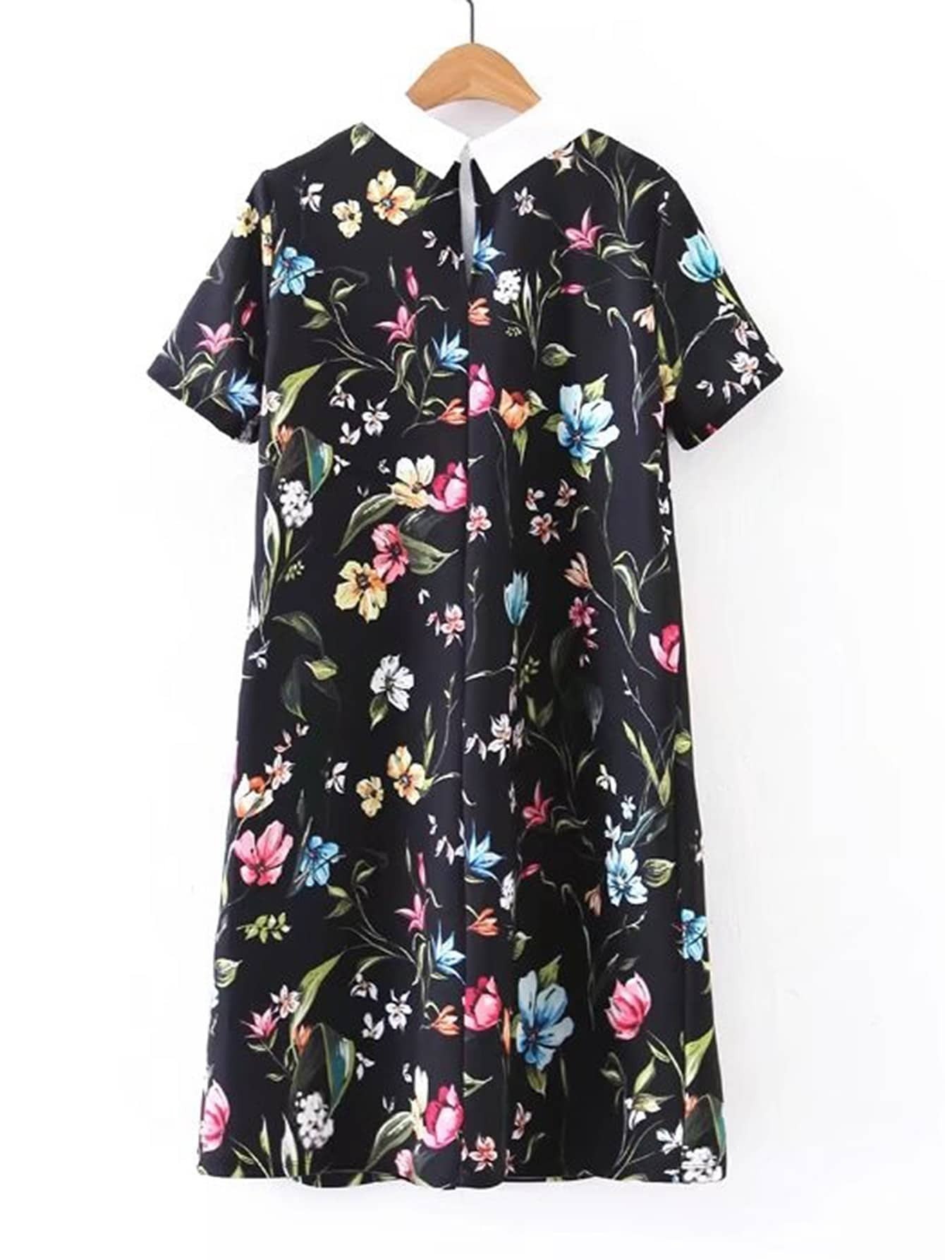 flower collar dress