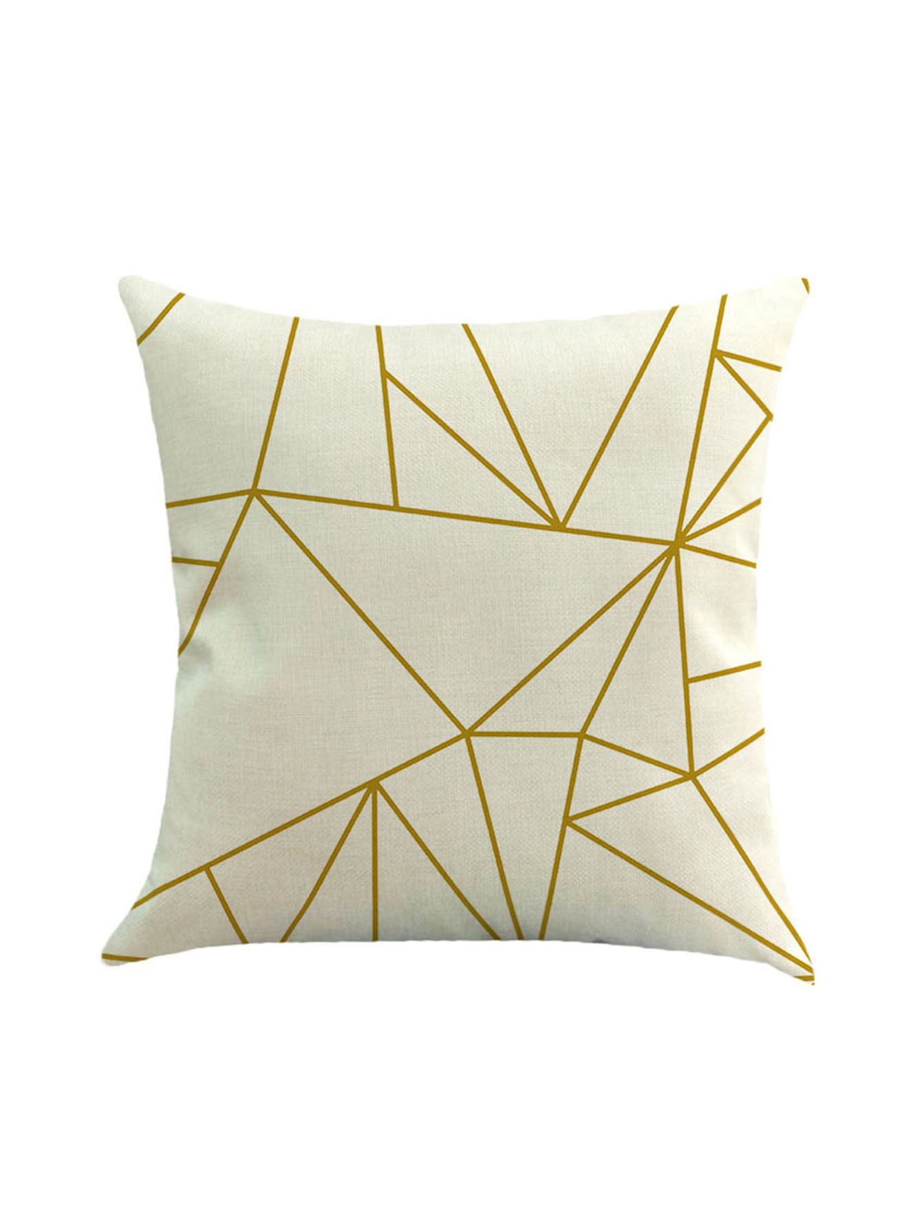Geometric Print Linen Pillowcase Cover SheIn(Sheinside)
