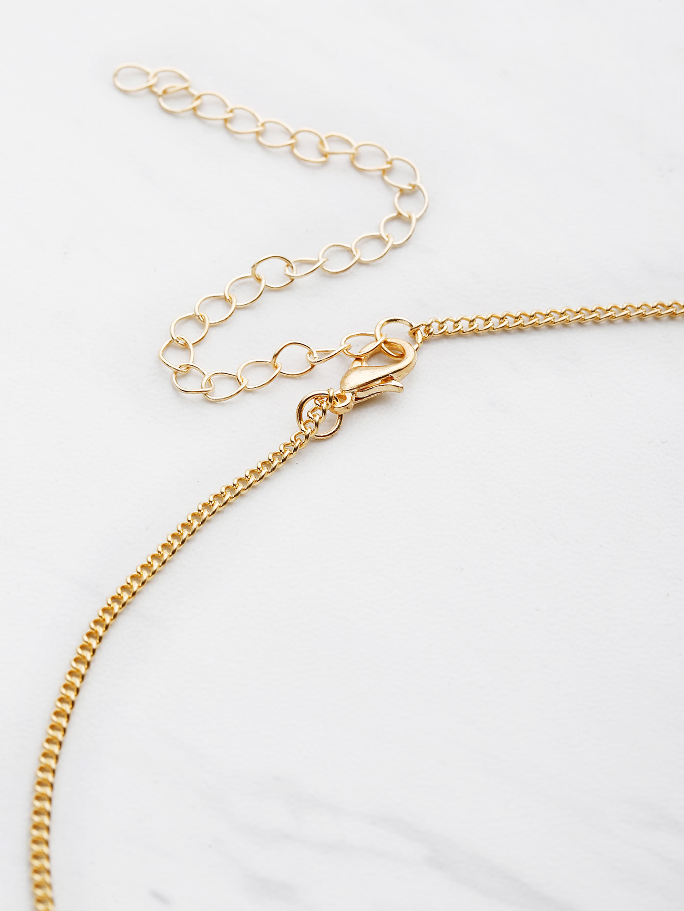 Chain Necklace With Faux Pearl SheIn(Sheinside)