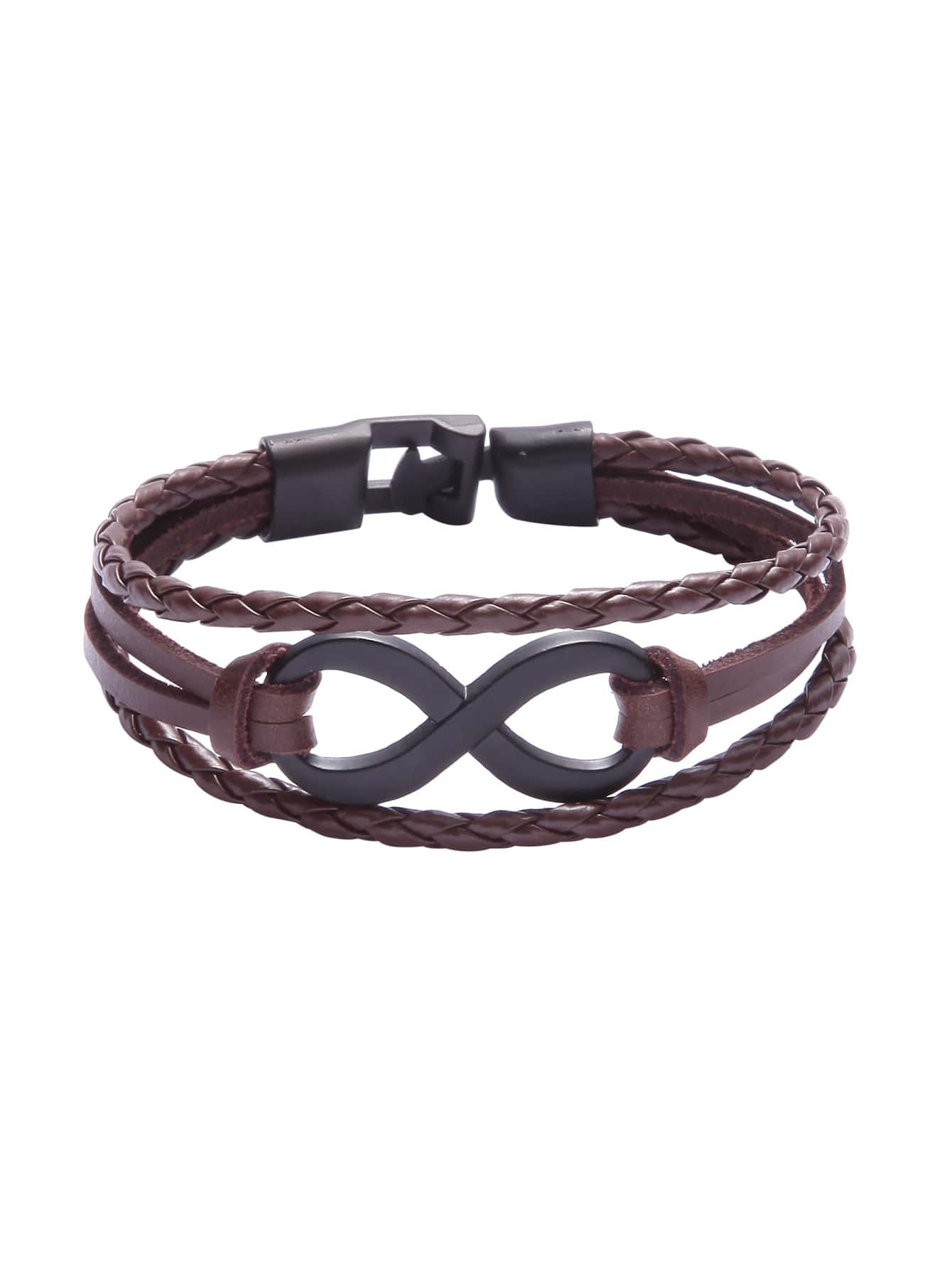 layered braided bracelet shein sheinside layered braided bracelet shein sheinside