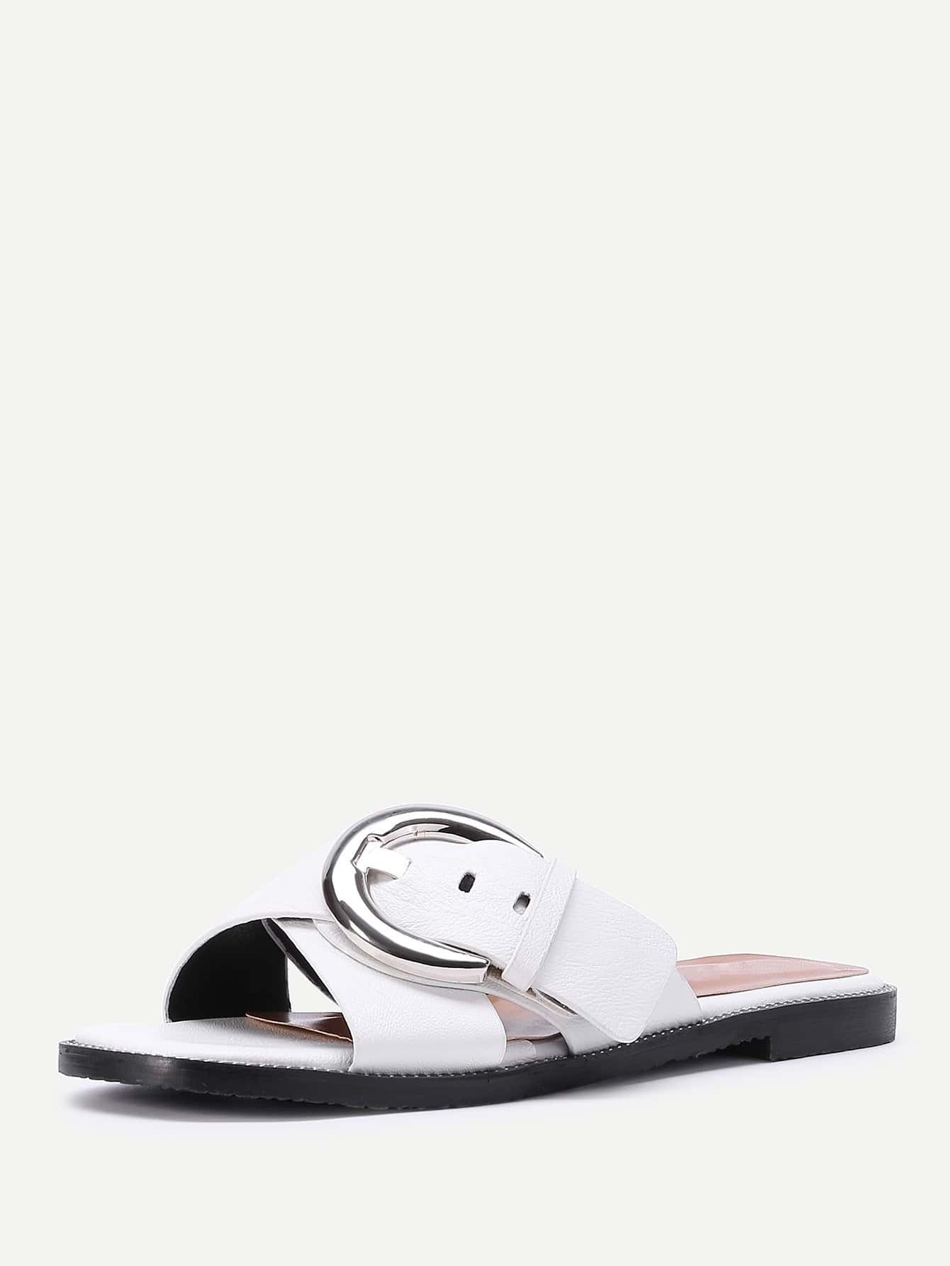 cross buckle sandals