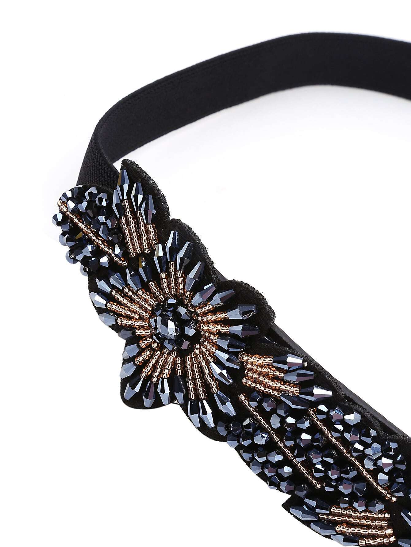 Beaded Flower Embellished Belt SHEIN(SHEINSIDE)