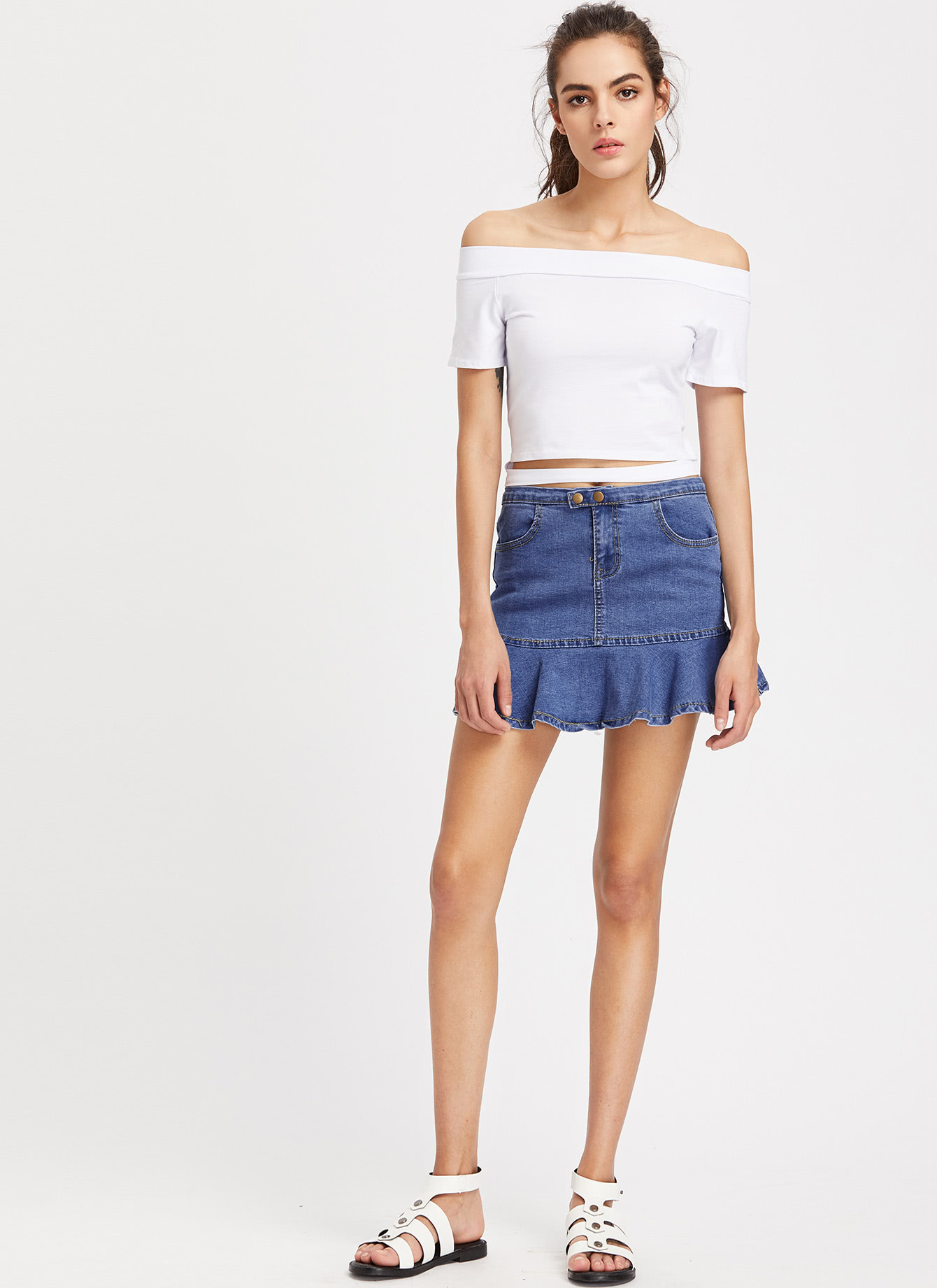 Flare denim skirt formal or casual midi skirts for women The midi skirt comes in a range of styles perfect for any occasion, from the office to weddings. Flowy pieces add a feminine silhouette to your look, while pencil skirts will flatter your figure.