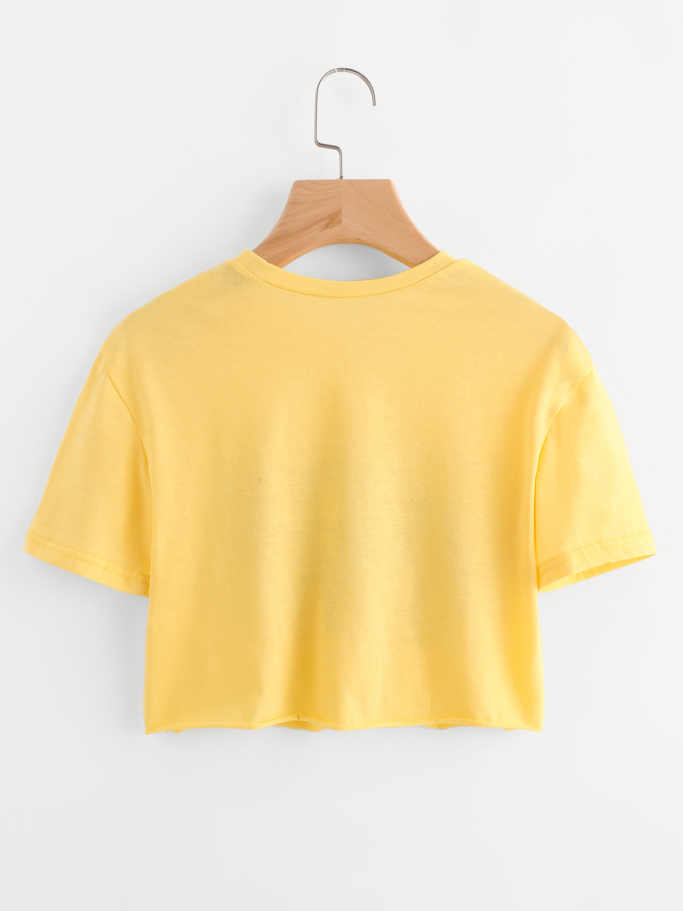 Cactus Print Crop Tee SheIn(Sheinside)