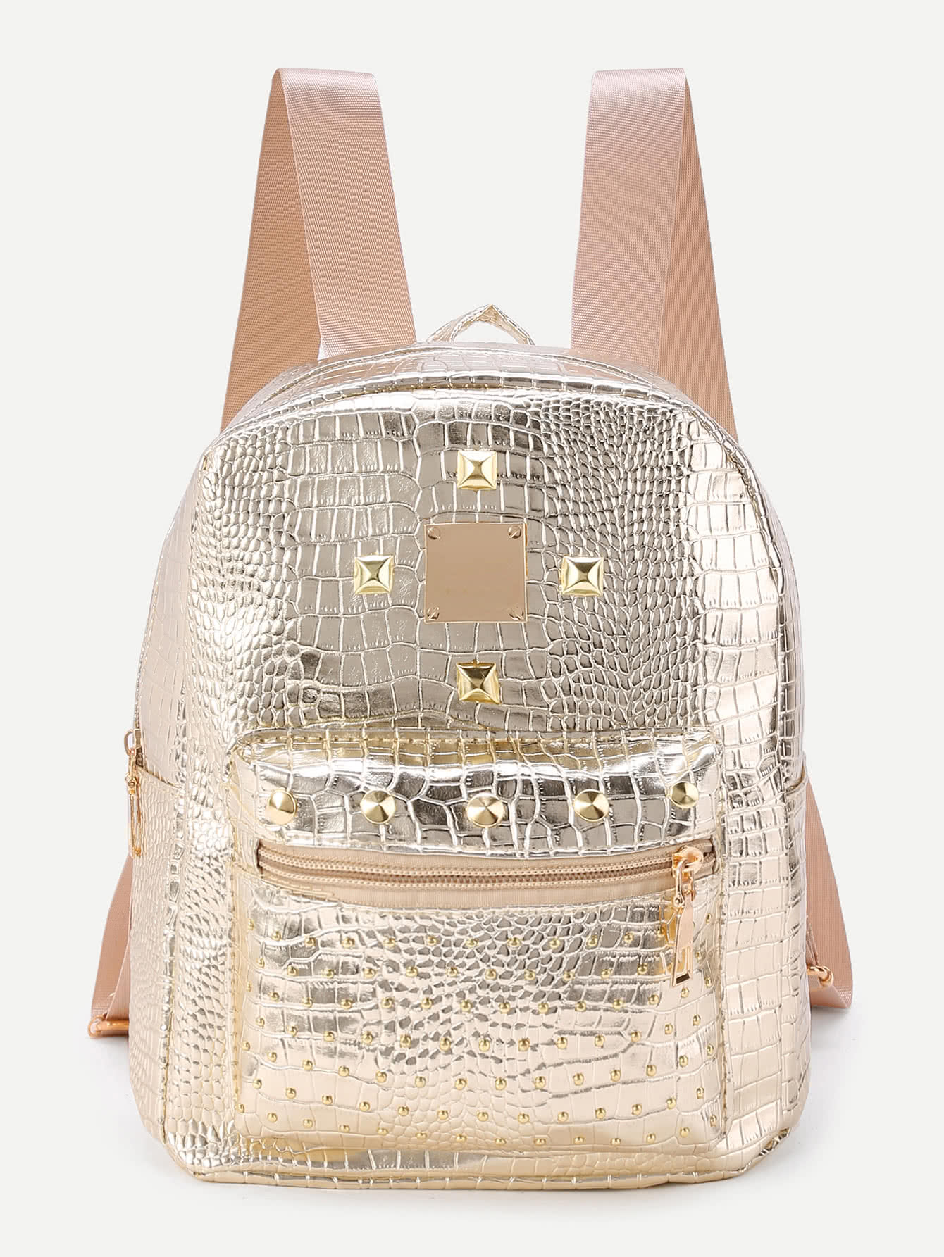 все цены на Studded Detail Crocodile Backpack онлайн