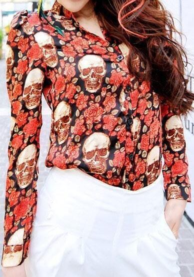 skull shirt shein