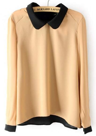 khaki chiffon blouse
