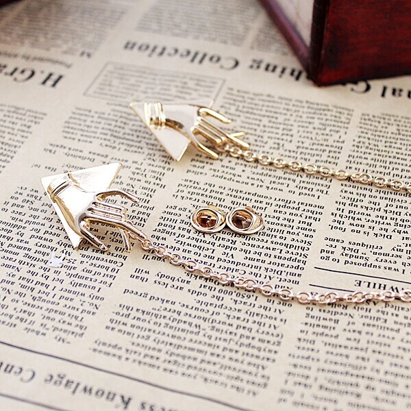 Gold Hand Collar Tips SheIn(Sheinside)