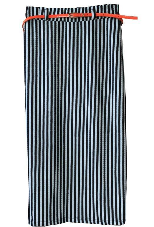 black white vertical stripe skirt shein sheinside black white vertical stripe skirt shein sheinside