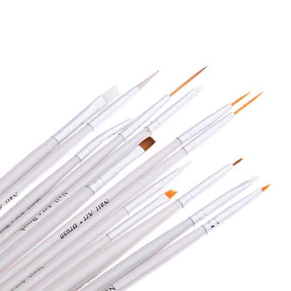 15 Pcs Professional Nail Art Painting Brushes Set SheIn(Sheinside)