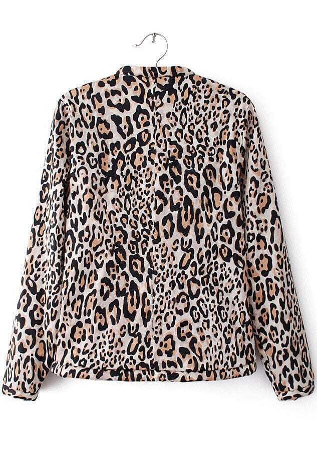 stand leopard coat