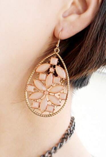 Comment On Dit Oreille En Anglais Boucles d'oreille creusées -rose -French SheIn(Sheinside)