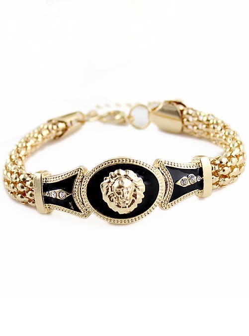 Gold Lion Pattern | gold lion pattern bracelet shein sheinside Gold Lion Pattern | gold lion pattern bracelet shein sheinside