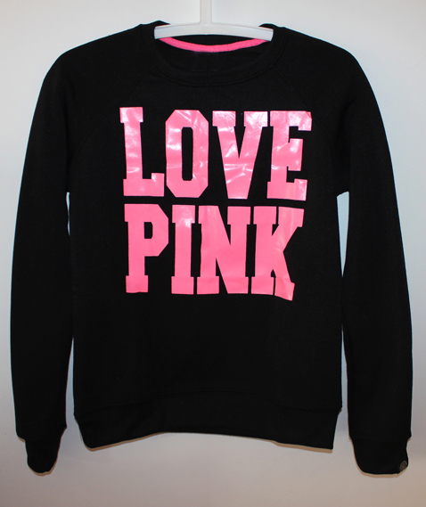 Shopping Cart ღᏕᏰ PINK Love Pink Hoodie (Black/Pink)