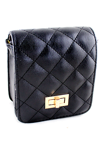 christmas gift guide gift ideas for her Black Diamond Pattern Buckle Satchels Bag